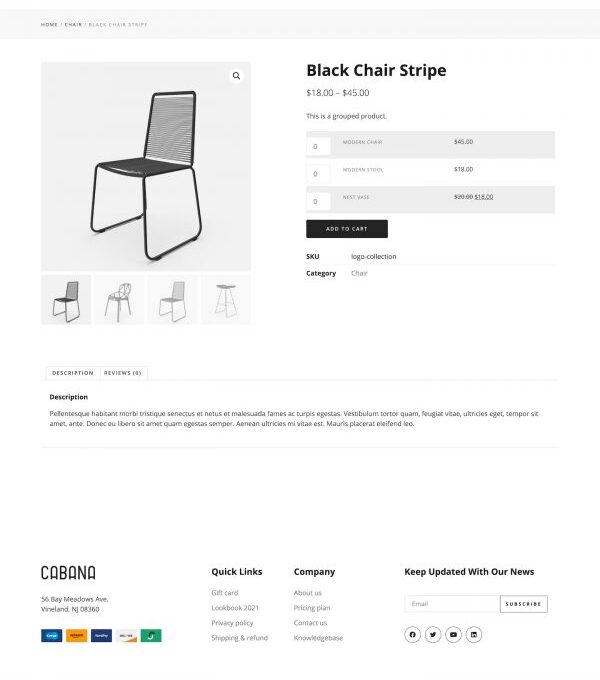 Cabana Furniture Woocommerce Template kit - Image 6