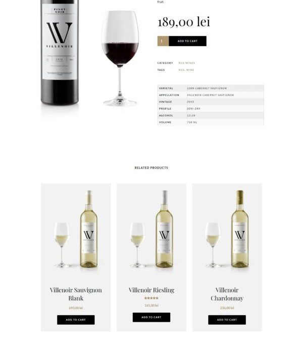 Villenoir Wine Template kit - Image 6