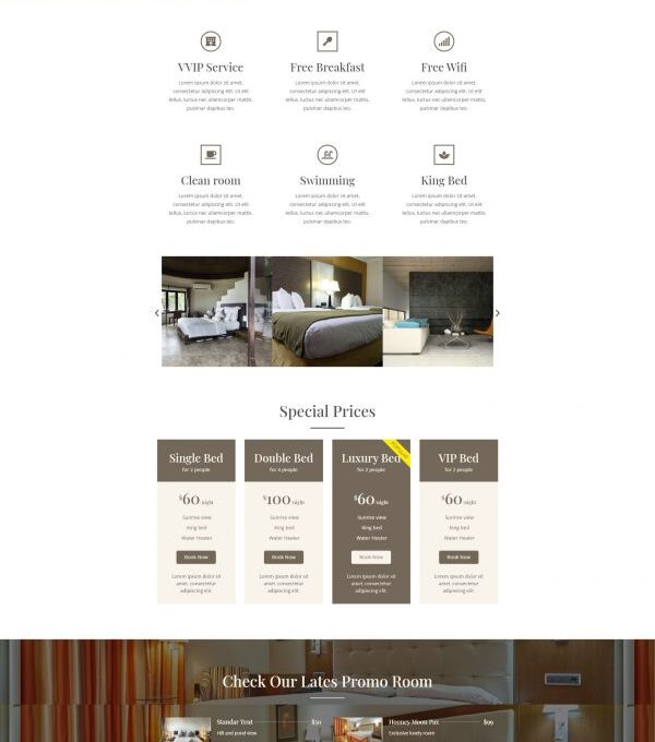 Megan Hotel Booking Template kit - Image 6