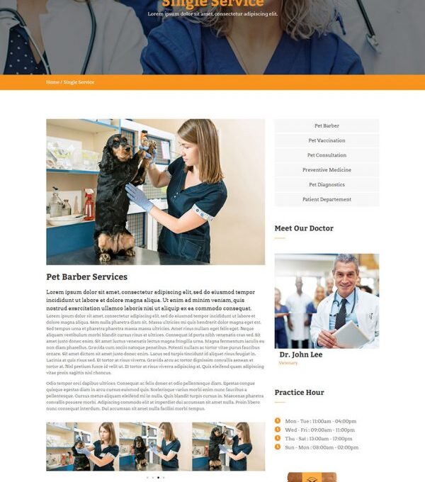 Petto Vetenary Pet Clinic Template kit - Image 8