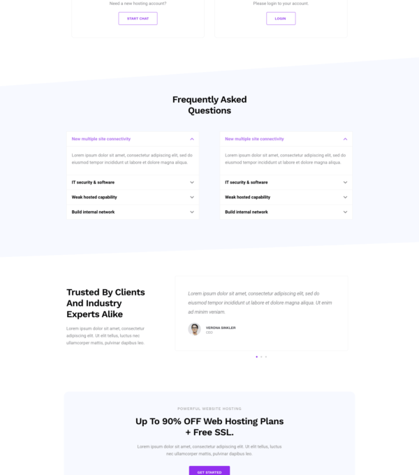 Hosty Hosting Services Elementor Template kit - Image 4