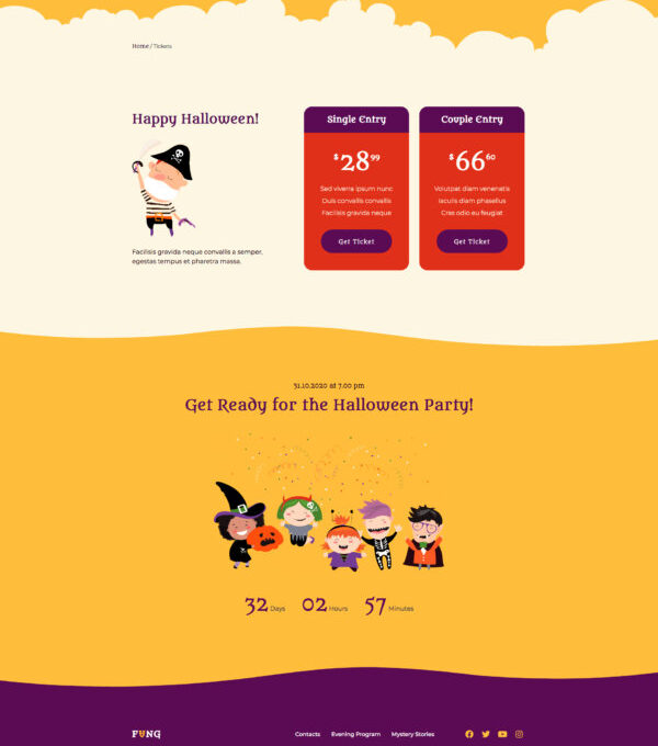 Fang Halloween Party Template kit for Elementor - Image 6