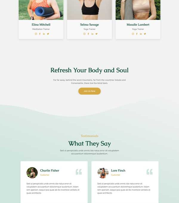 Anayoga Yoga Teacher Studio Elementor Template kit - Image 17