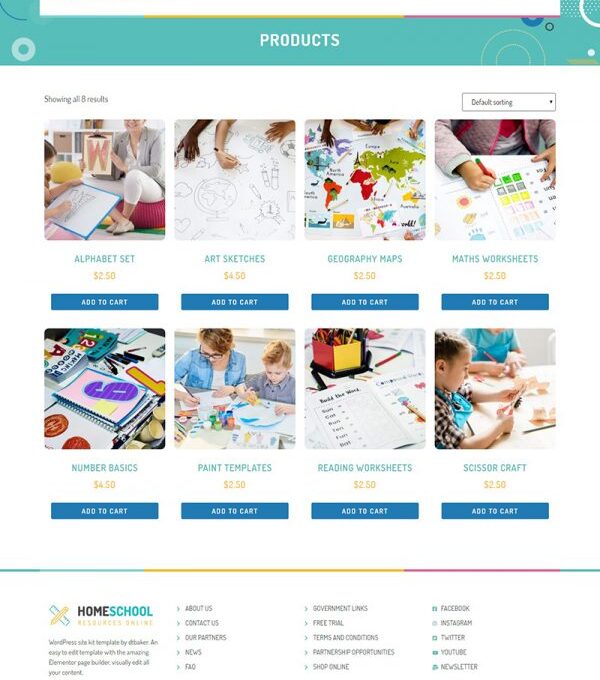 Home School Elementor Template kit - Image 12