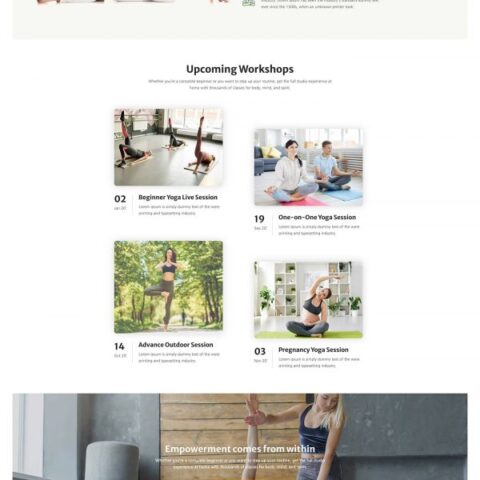 Yogakit Yoga Meditation Elementor Template kit